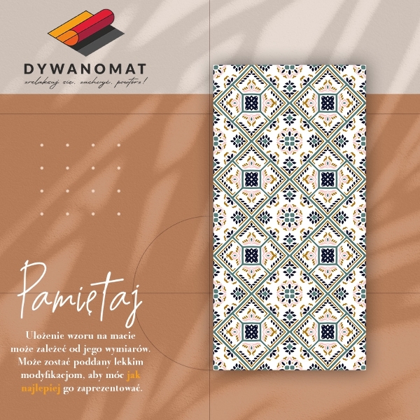 Covor interior din vinil Model geometric