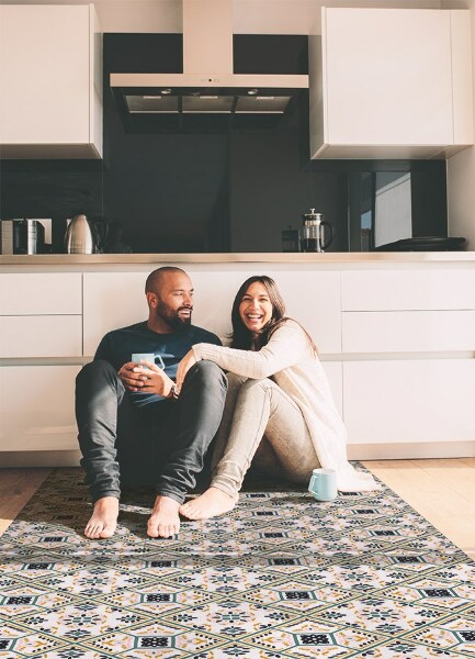 Covor interior din vinil Model geometric