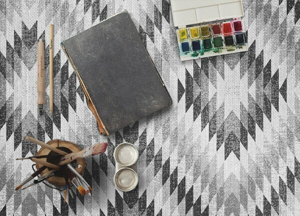 Covor de vinil Model geometric gray