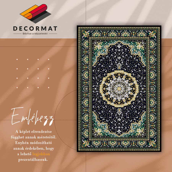 Covor de vinil acasă Mandala de aur