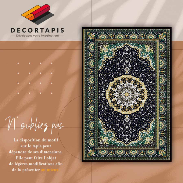 Covor de vinil acasă Mandala de aur