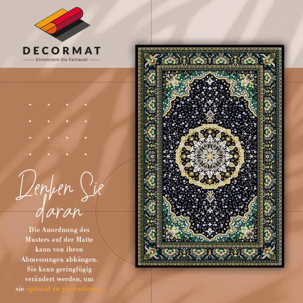 Covor de vinil acasă Mandala de aur