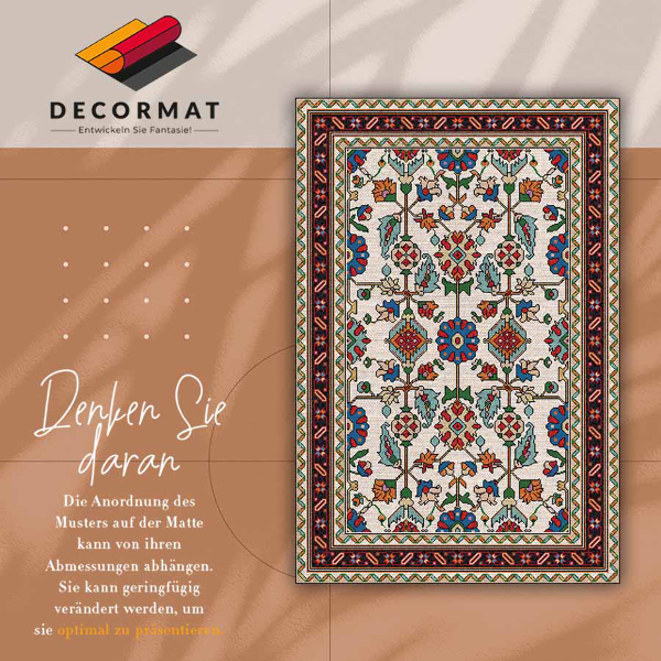 Covor interior din vinil Mozaic florar