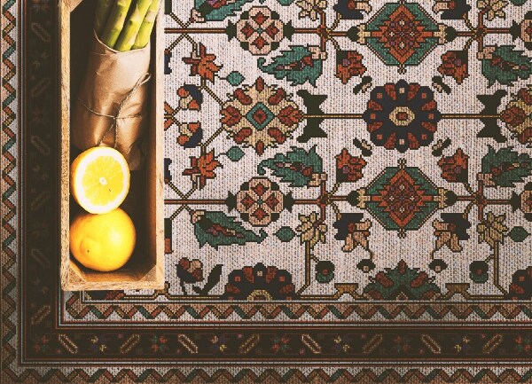 Covor interior din vinil Mozaic florar