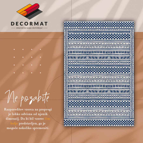 Covor de vinil acasă Pistă geometrică