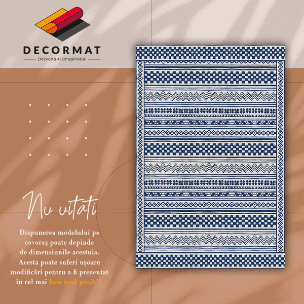 Covor de vinil acasă Pistă geometrică