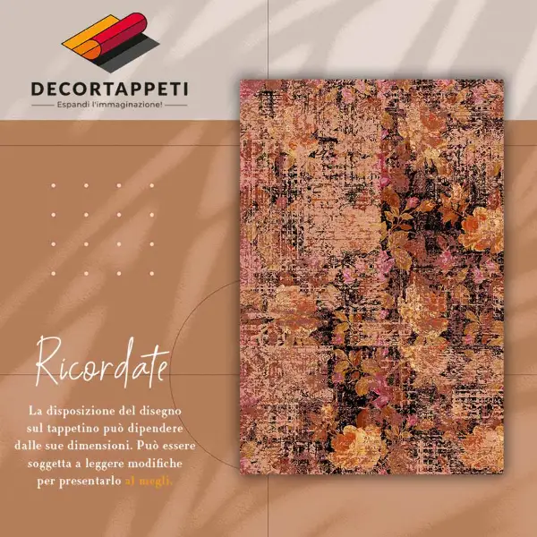 Covor de vinil Flori vintage