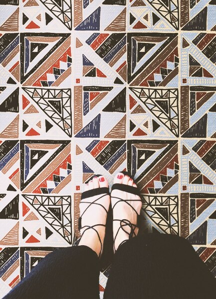 Covor interior din vinil Mozaic geometric