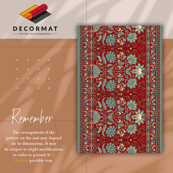 Covor interior din vinil Flori paisley