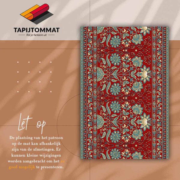 Covor interior din vinil Flori paisley