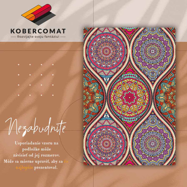 Covor de vinil acasă Mandala colorat