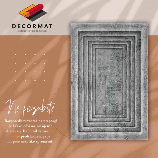 Covor de vinil acasă Cadru din beton
