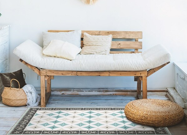 Covor de vinil acasă Roţi scandinave