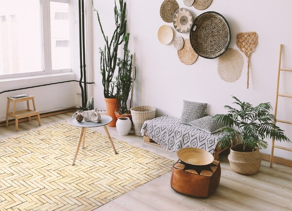 Covor de vinil Herringbone parchet