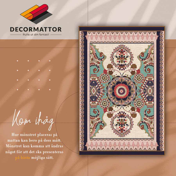 Covor interior din vinil Flori geometrice