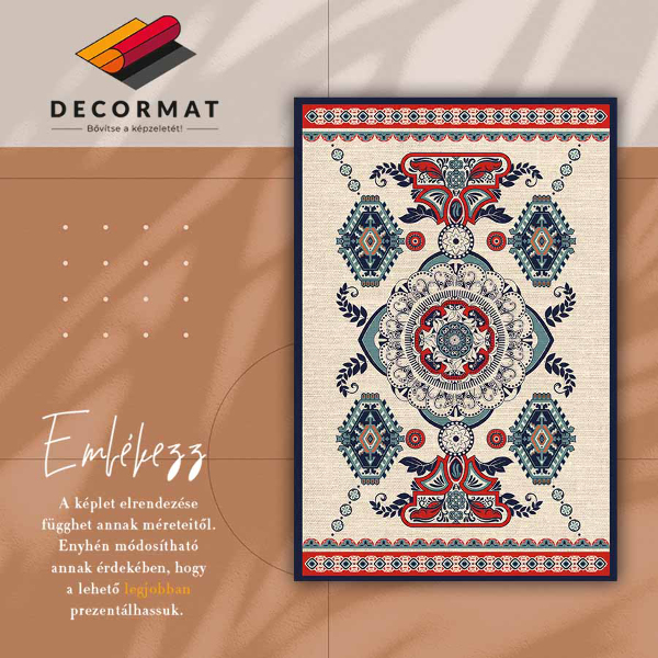 Covor de vinil acasă Geometria indiană