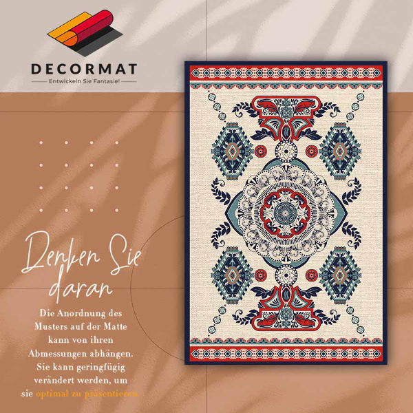Covor de vinil acasă Geometria indiană