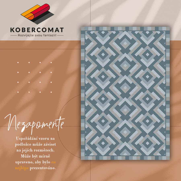 Covor de vinil acasă Geometria aztec