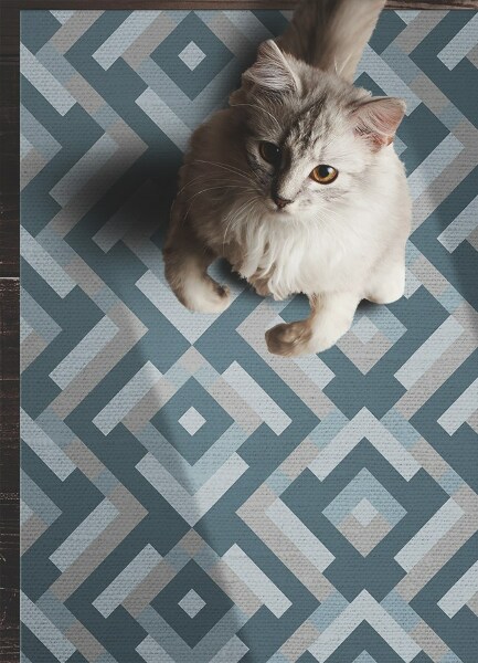 Covor de vinil acasă Geometria aztec