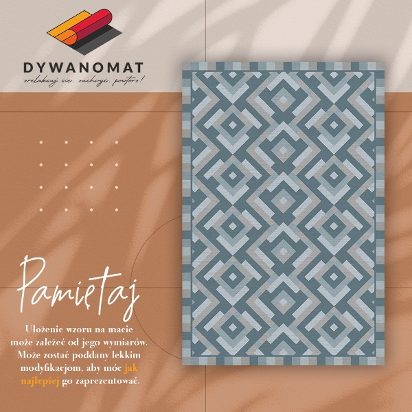 Covor de vinil acasă Geometria aztec