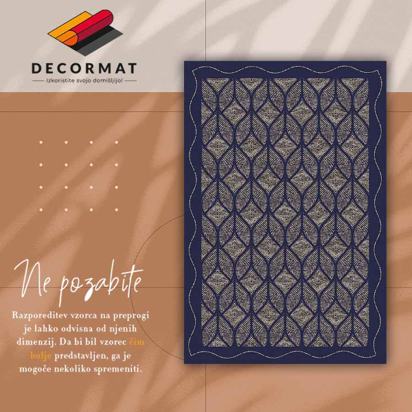 Covor interior din vinil Țese geometrică
