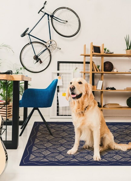 Covor interior din vinil Țese geometrică