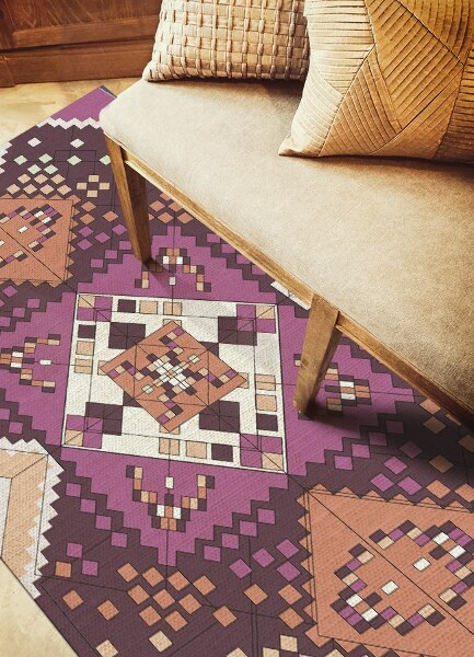 Covor interior din vinil Diamante geometrice