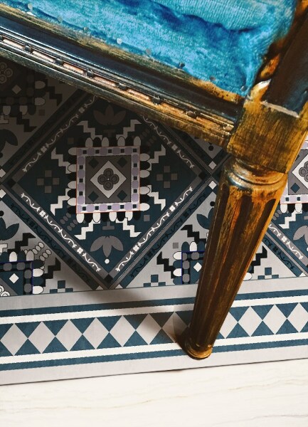 Covor de vinil acasă Geometrie arab