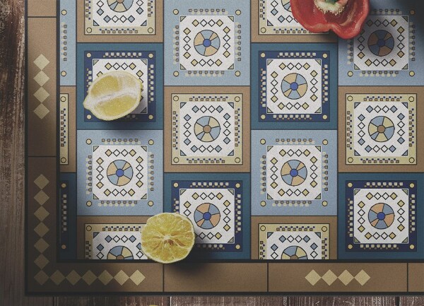 Covor de vinil Cub geometric
