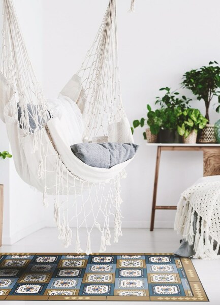Covor de vinil Cub geometric