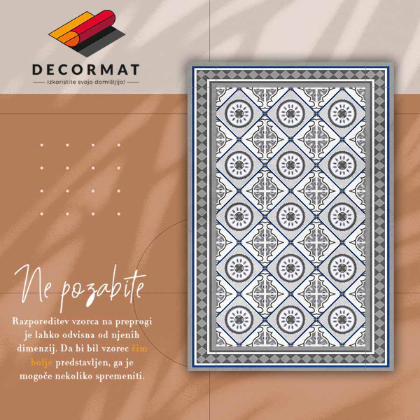 Covor interior din vinil Diamante geometrice