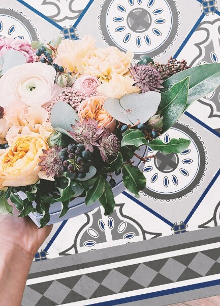 Covor interior din vinil Diamante geometrice