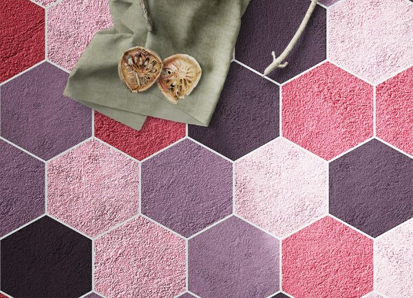 Covor de vinil acasă Hexagony textural