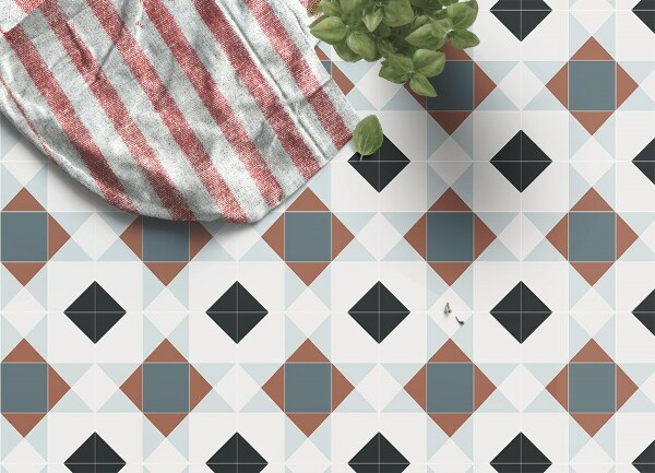 Covor interior din vinil Diamante geometrice
