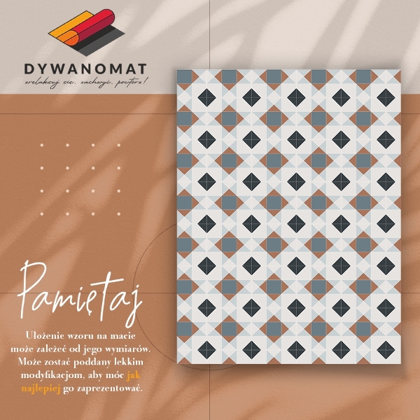 Covor interior din vinil Diamante geometrice