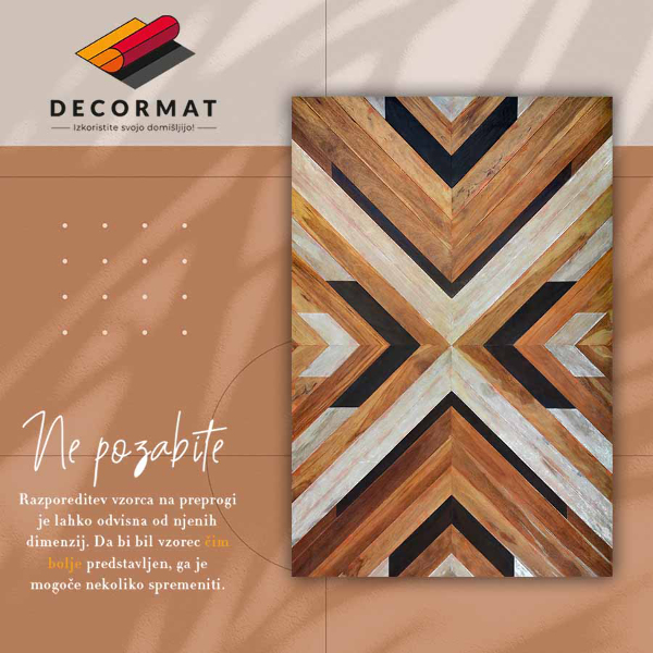 Covor de vinil acasă Spic parchet