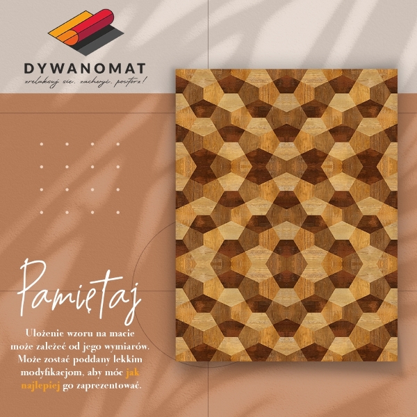 Covor de vinil acasă Parchet geometrie