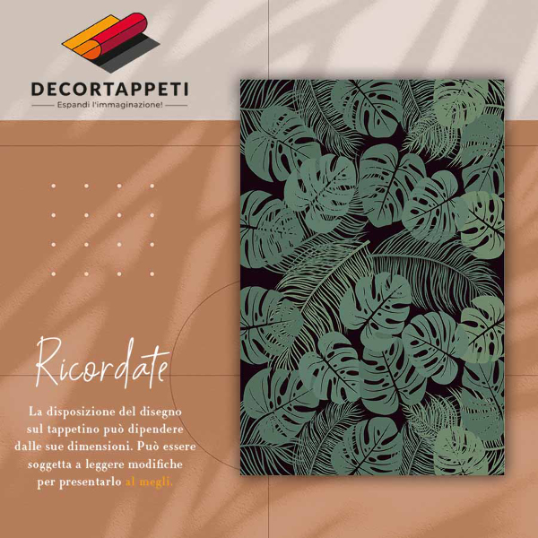 Covor interior din vinil Frunze tropicale