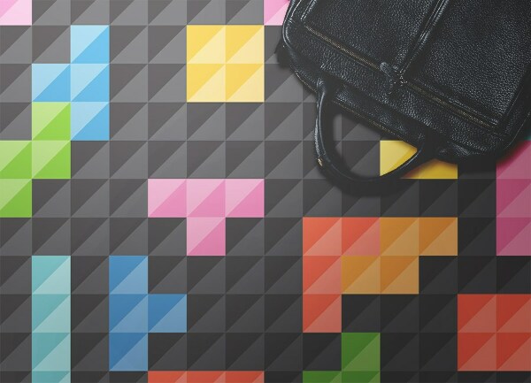 Covor interior din vinil Cuburi tetris