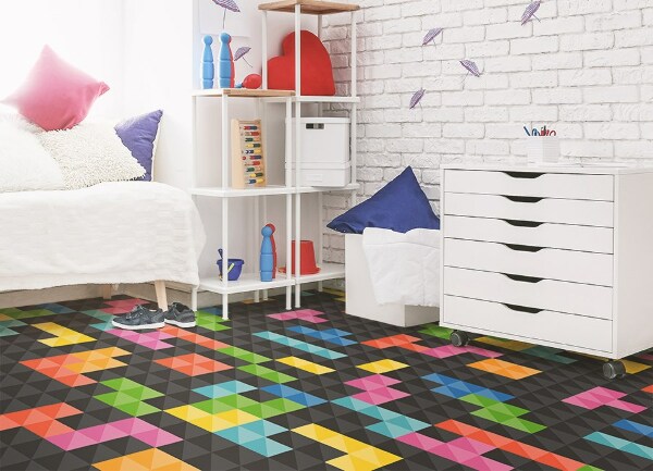 Covor interior din vinil Cuburi tetris