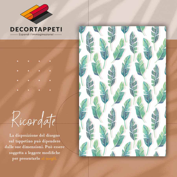 Covor interior din vinil Frunze tropicale