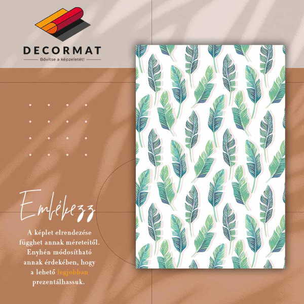 Covor interior din vinil Frunze tropicale