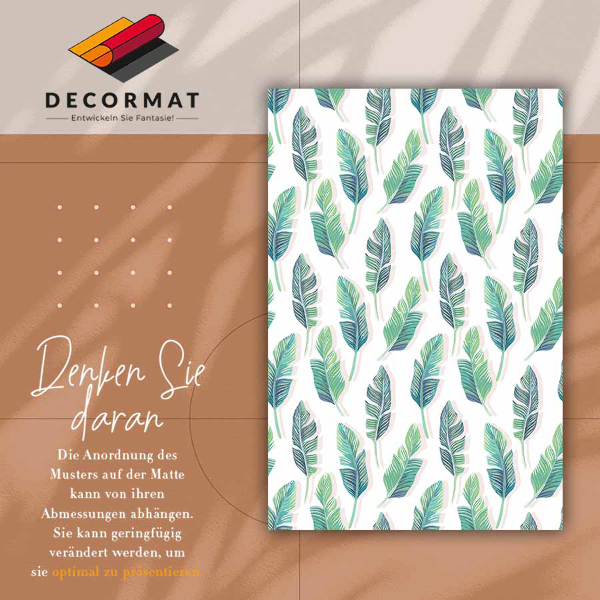 Covor interior din vinil Frunze tropicale