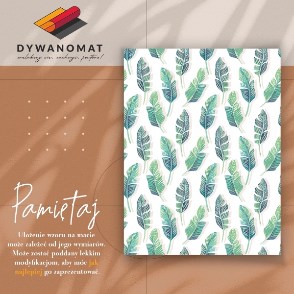 Covor interior din vinil Frunze tropicale
