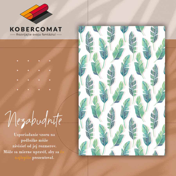 Covor interior din vinil Frunze tropicale