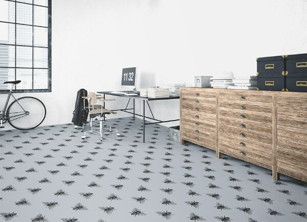 Covor interior din vinil Viermi