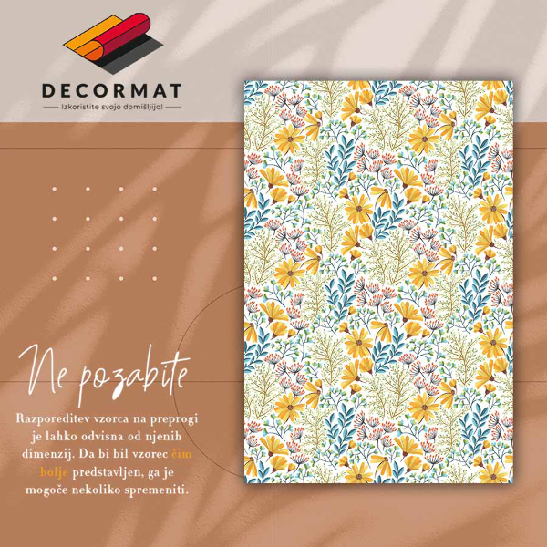 Covor de vinil acasă Flori de primăvară