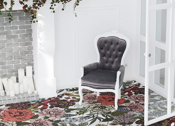 Covor interior din vinil Diverse flori