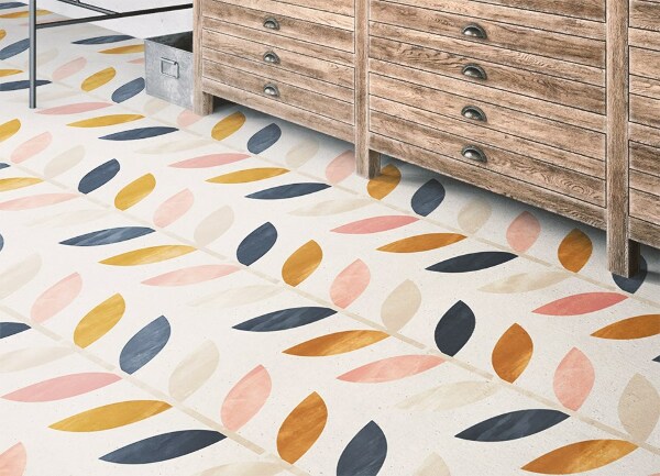 Covor interior din vinil Frunze mici
