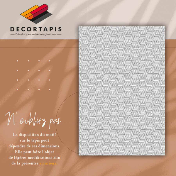 Covor de vinil Cub geometric
